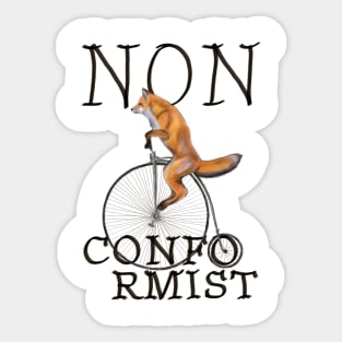 Nonconformist Fox Sticker